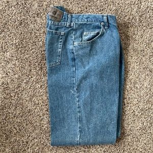 “Has Flaws” Wrangler Jeans.